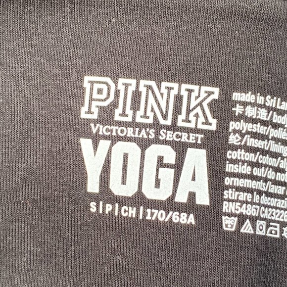 Victoria's Secret PINK High Waist Cotton Colorblock Leggings with Rhinestones - Picture 9 of 13